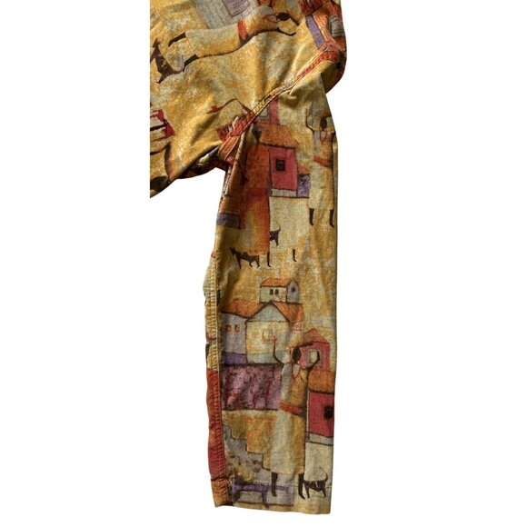 Chicos Design Womens Ethnic Tribal Button Jacket Chicos Size 2 (L) Soft Corduroy - Picture 4 of 9